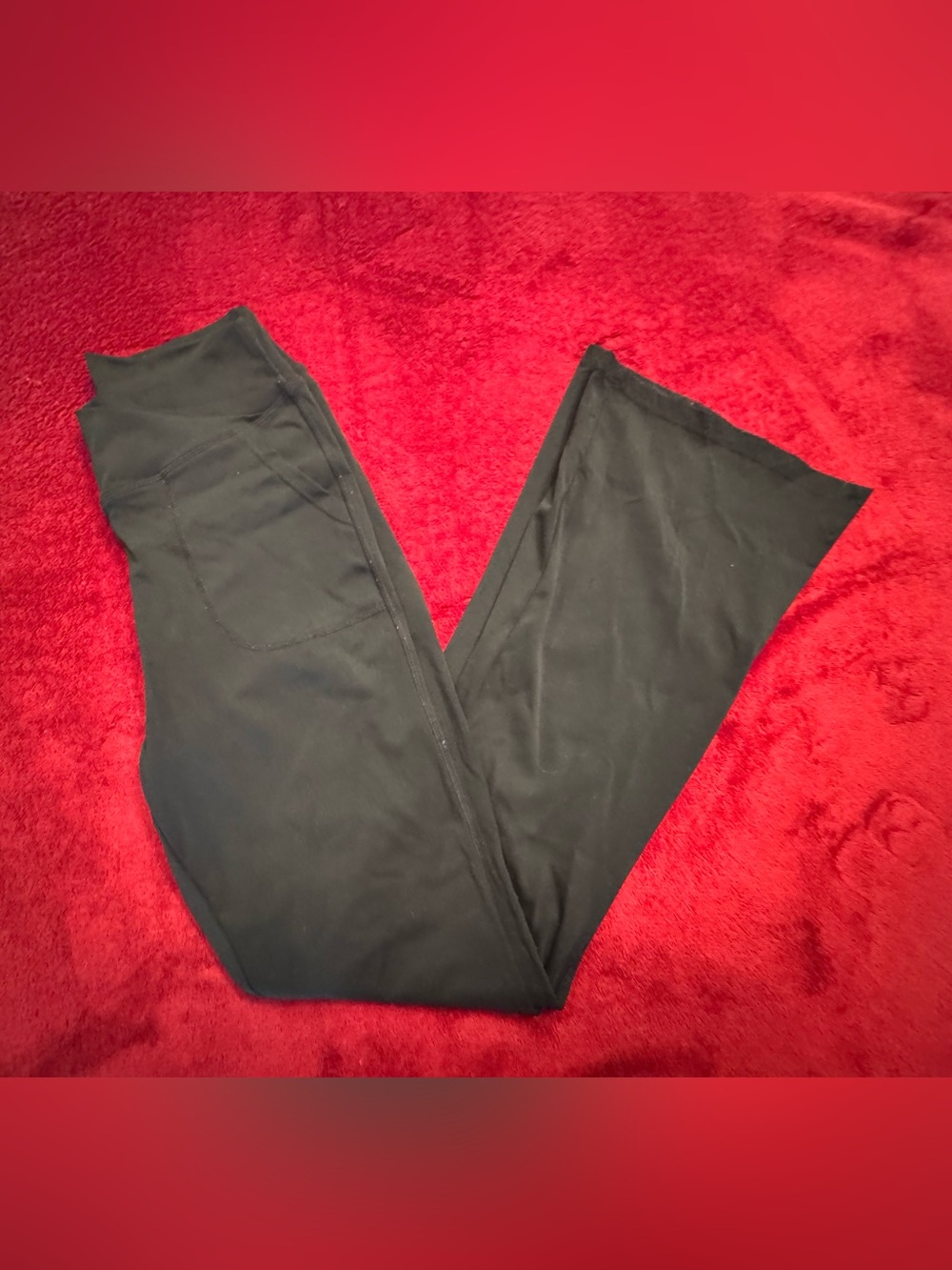 Black Women's Wide-Leg Yoga Pants